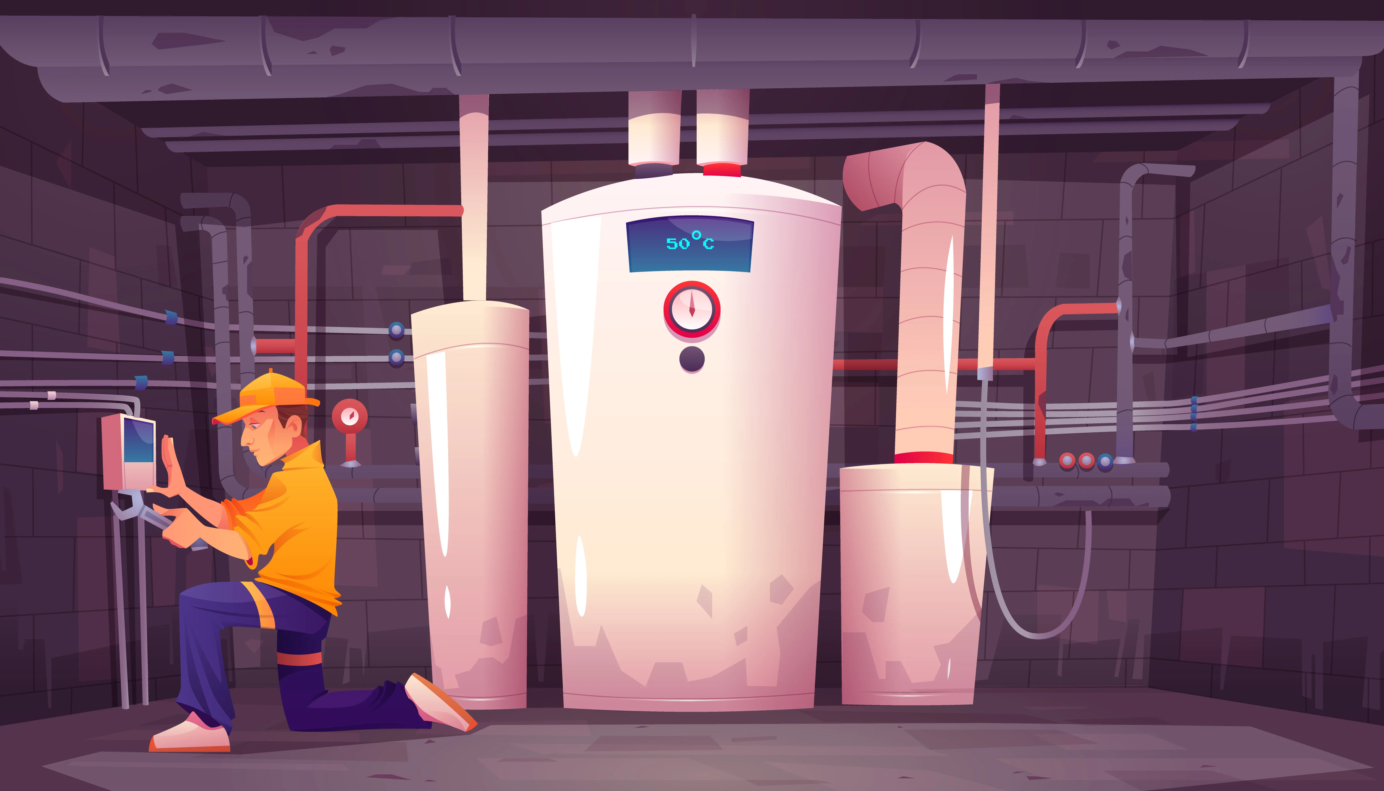 ცენტრალური გათბობის ხელოსანი